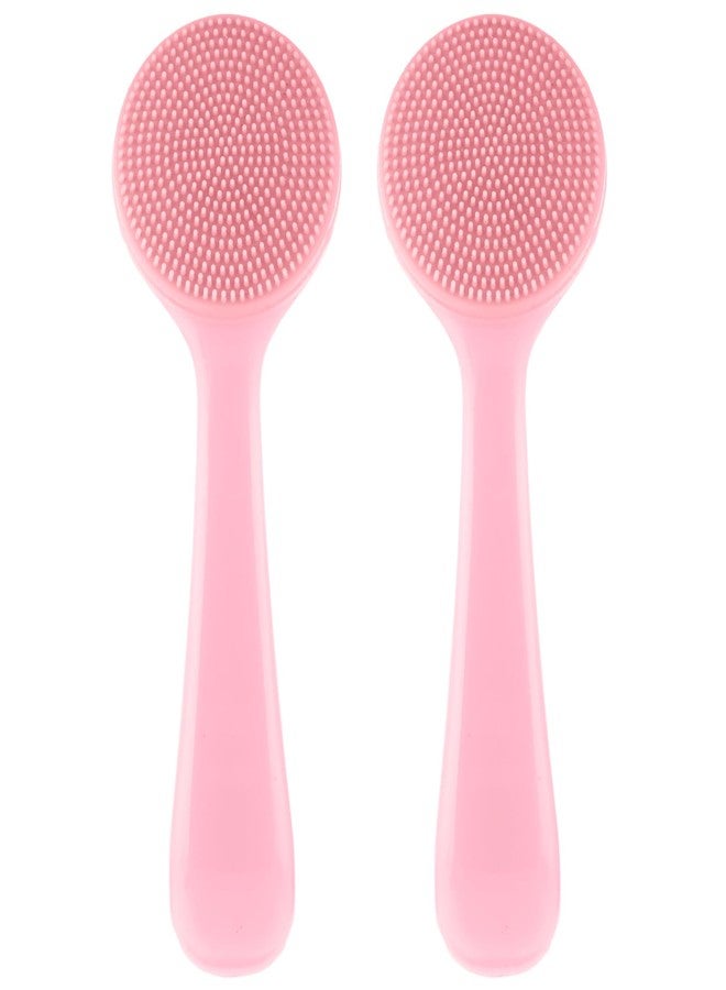 Aeaocvo 2 Pack Face Scrubber for Women, Soft Silicone Face Cleansing Brush, Manual Scrubber Exfoliator for Sensitive Skin Deep Cleaning Care, Face Cleansing Brush for Makeup Residues Removal - Image 1